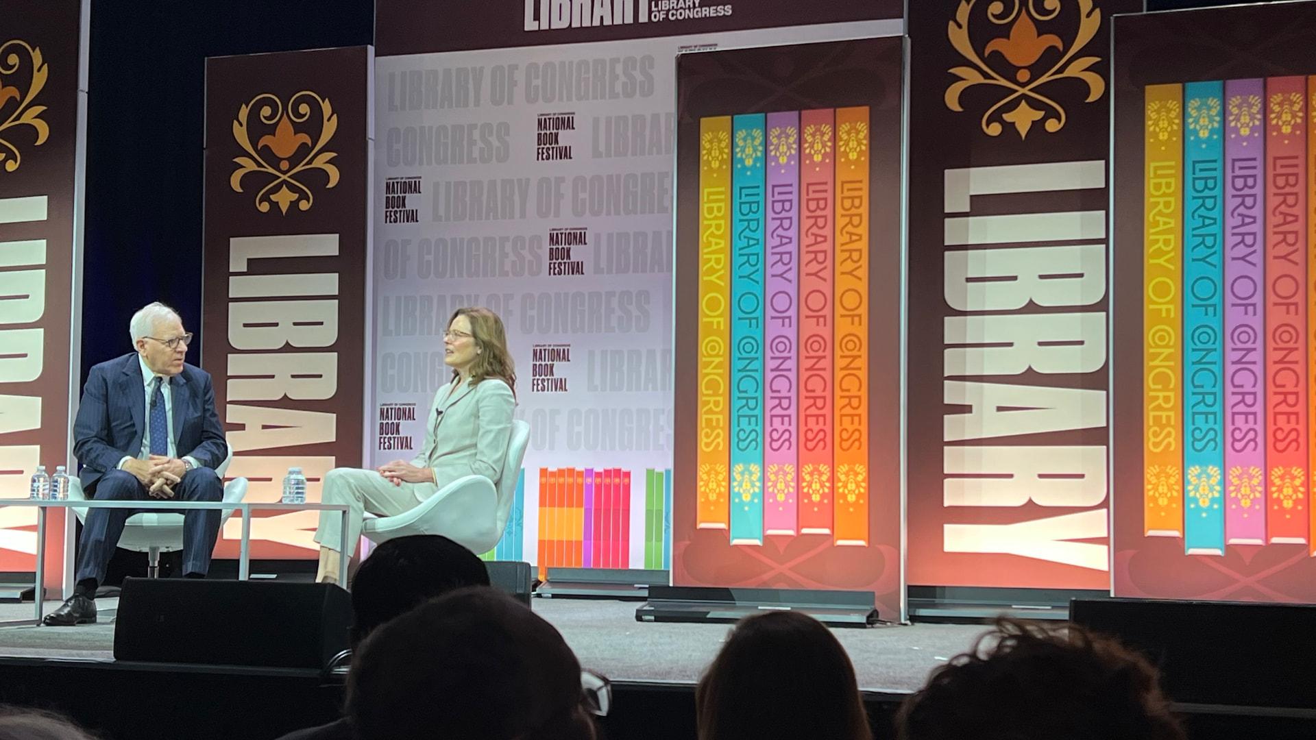 A main stage conversation at the Library of Congress National Book Festival